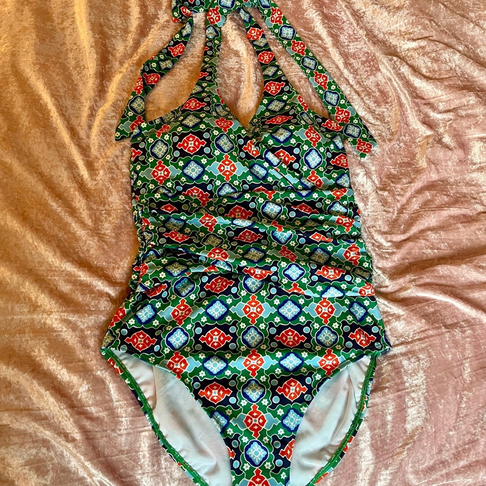 Boden Multicolor Floral Swimsuit